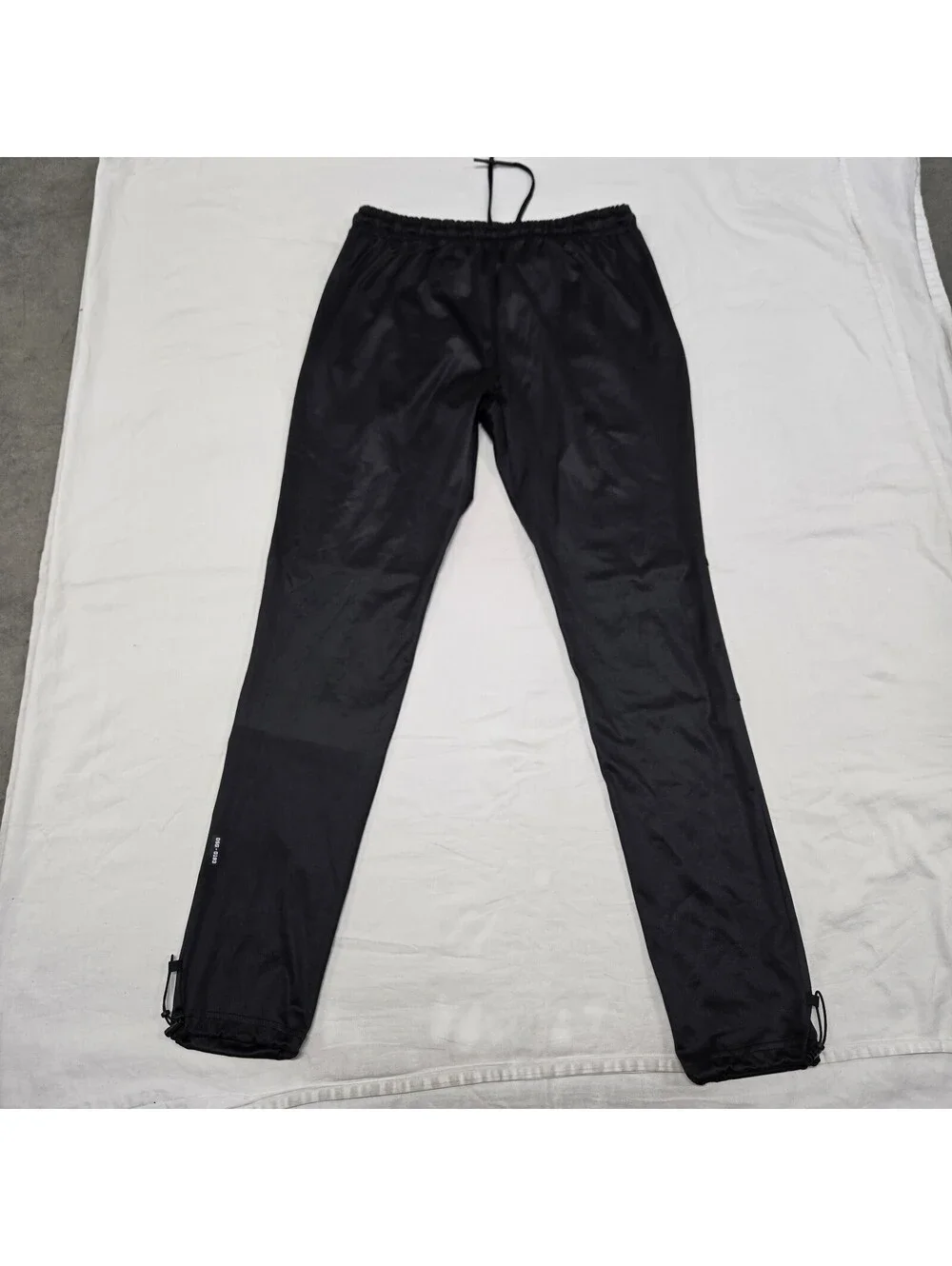 EUC Size M Men's ASVR Cinch Reflective Logo Jogger Pants Black Pockets DSG-0193